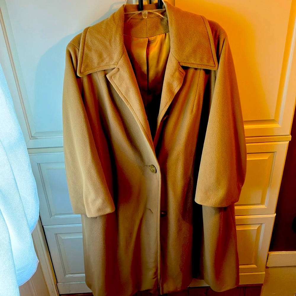 Vintage Kashmiracle full length tan coat